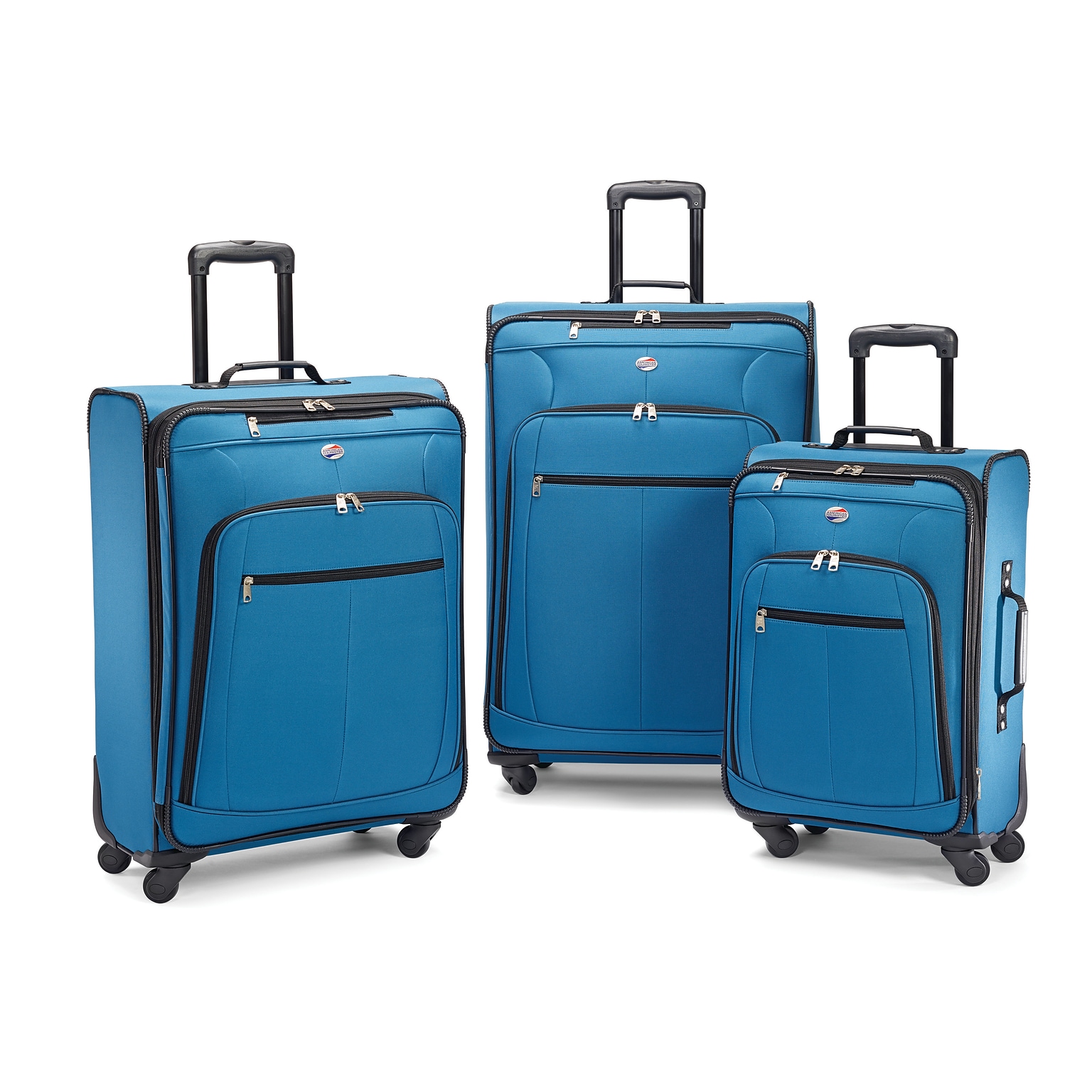American Tourister Pop Plus 3-Piece Set, Moroccan Blue (64590-2551)
