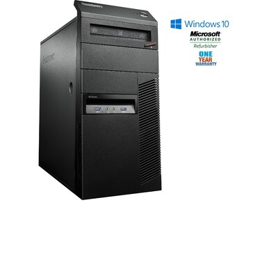 Lenovo ThinkCentre M92 Tower, Intel Core i3-3220, 3.3GHz 16GB Memory 2TB HDD + 120GB SSD