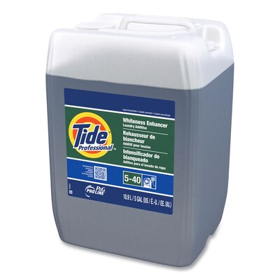 Tide Professional Whiteness Enhancer Liquid Laundry Detergent, Unscented, 427 Loads, 5 Gallon (70676)