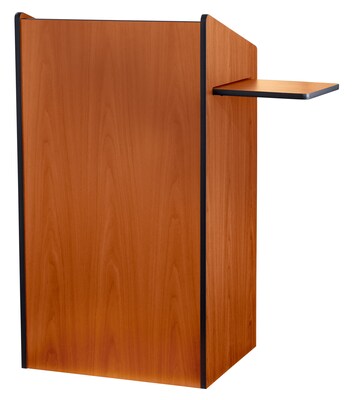 Oklahoma Sound® 46"H x 25"W x 20"D MDF Aristocrat Floor Lectern, Cherry