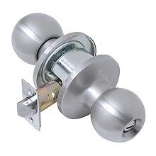 Tell Light Duty Commercial Privacy Knob Lockset, Stainless Steel Finish 32D (CL100295)