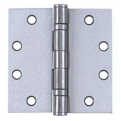 Tell 4.5 x 4.5 Inch Ball Bearing Door Hinge, Stainless Steel Finish 32D, Each (HG100317)