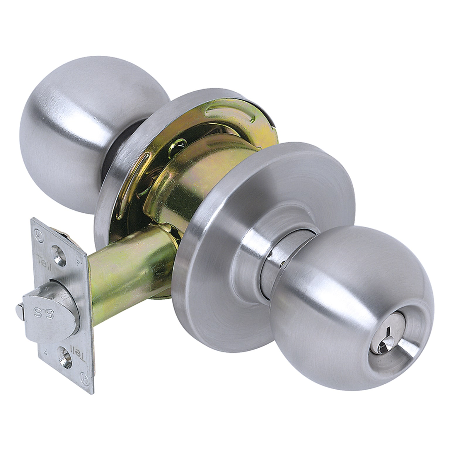 Tell Heavy Duty Commercial Storeroom Knob Lockset, Stainless Steel Finish 32D (CL100045)