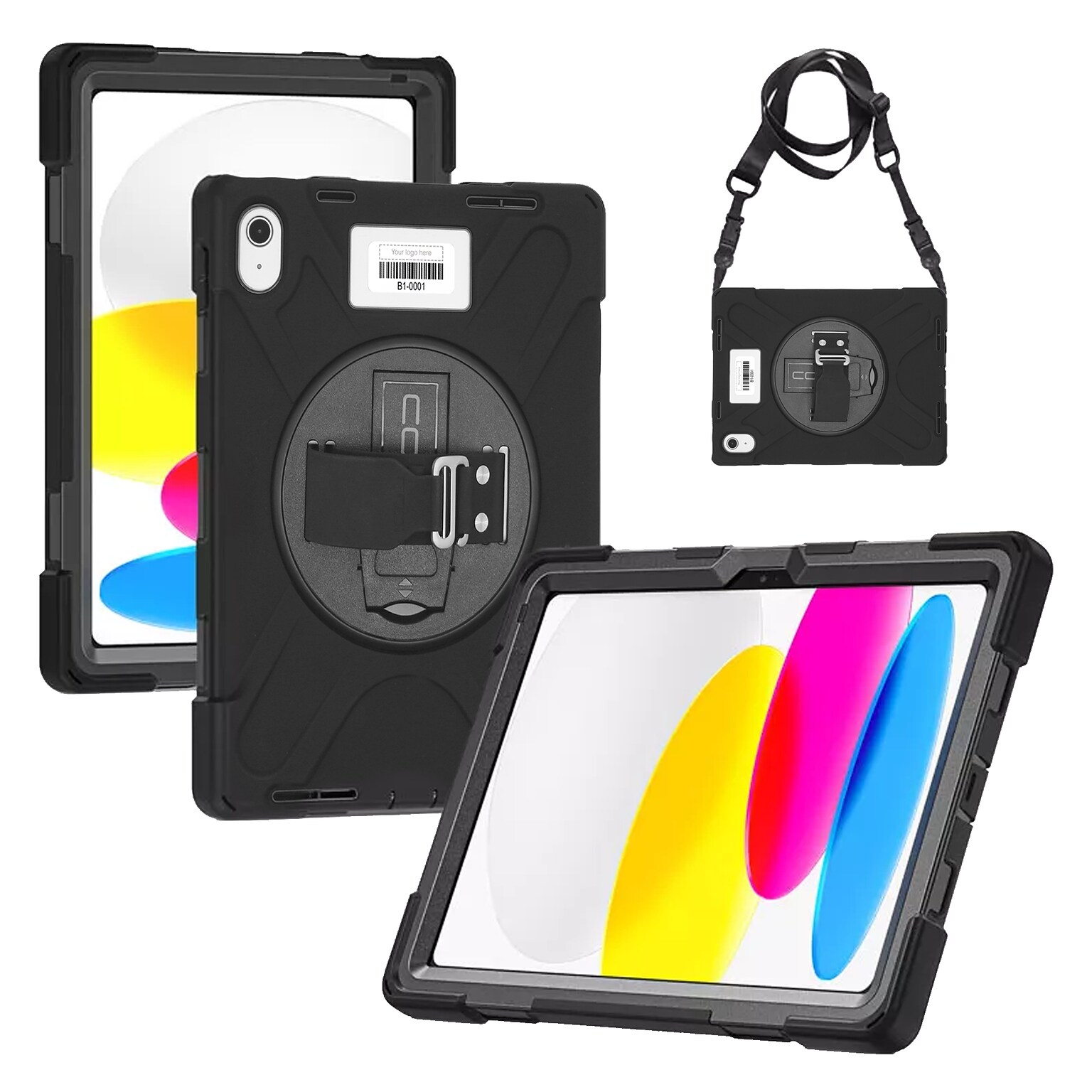 CODi Rugged Case iPad 11 A16 / iPad 10.9 (11th & 10th Generation), Black (C30705069)