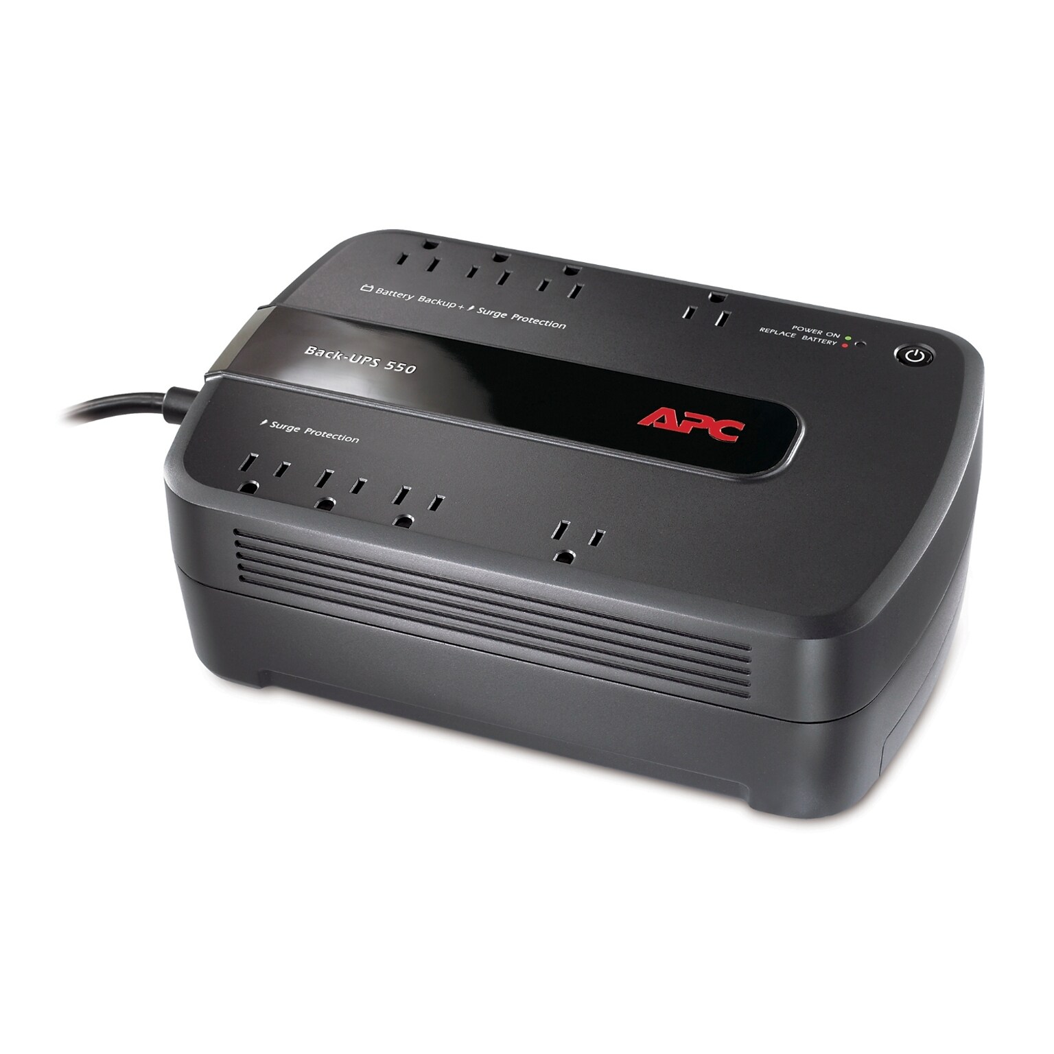 APC Back-UPS ES 550VA 8-Outlet Battery Backup, Black (BE550G)