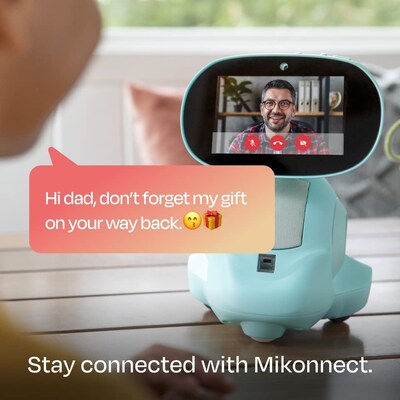 Miko 3 AI-Powered Smart Robot for Kids, Pixie Blue (EMK03B)