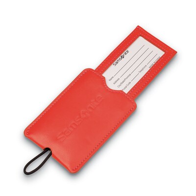 Samsonite 2 Pack Vinyl ID Tags, Varsity Red (43672-2549)