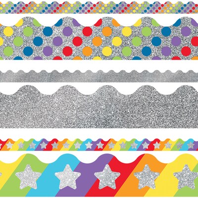 Silver Sparkle + Shine Silver Scalloped Borders Set (145098)