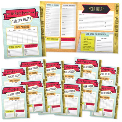 Aim High Substitute Teacher Folder 24-Pack (145102)