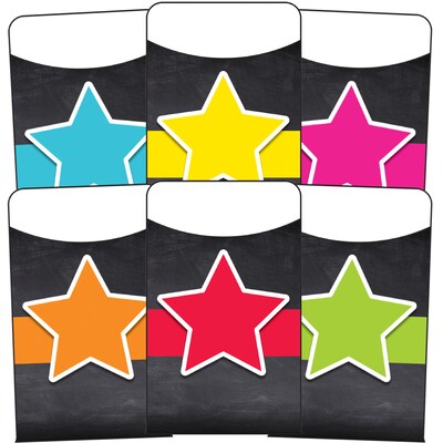 Stars Library Pockets, 36/Pack (121124)