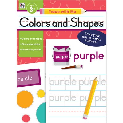 Colors and Shapes (Trace with Me), Paperback, Ages 3+ (705217)