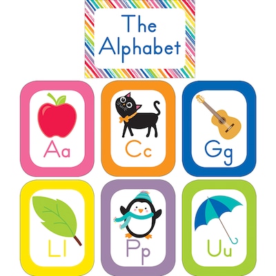 Just Teach Alphabet Cards Bulletin Board Set (110392)