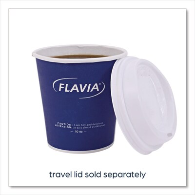 Flavia Paper Hot Beverage Cups, 10 oz., Blue, 100 Cups/Pack, 10 packs/Carton (25200018)