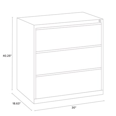Alera Lateral Series Commercial 3-Drawer Lateral File Cabinet (26141)