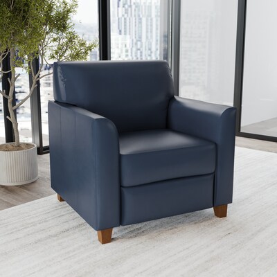 Flash Furniture HERCULES Diplomat Series LeatherSoft Guest Chair, Navy (BT8271NVY)