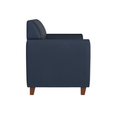 Flash Furniture HERCULES Diplomat Series LeatherSoft Reception Set, Navy, 3-Pieces (BT827SETNVY)