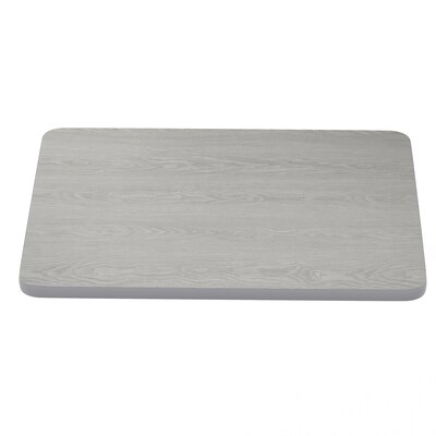Flash Furniture Glenbrook 24"W x 30"D x 1.125" Thickness Reversible Table Top, Laminate, White or Gray (XUWHGY2430)