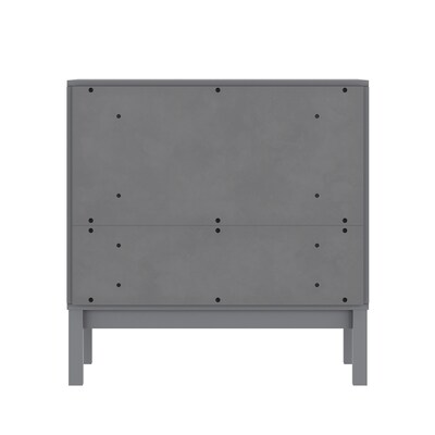 Flash Furniture Dallas Wooden 3-Drawer Dresser, Gray (MG900713CGY)