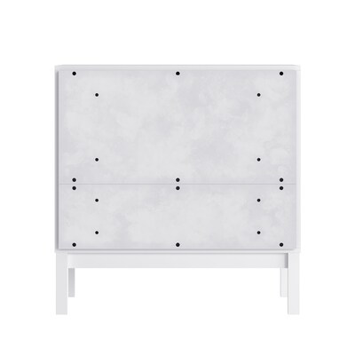 Flash Furniture Dallas Wooden 3-Drawer Dresser, White (MG900713CWH)