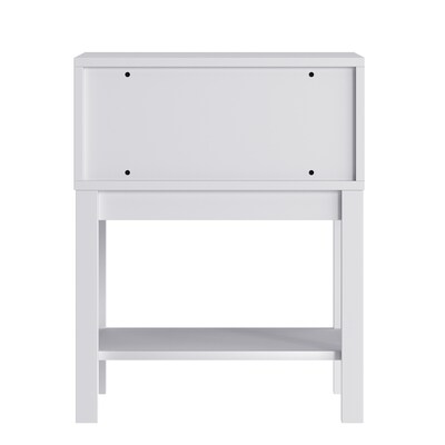 Flash Furniture Dallas 18.75"W x 15.75"D Wooden Nightstand, White (MG090031NSWH)
