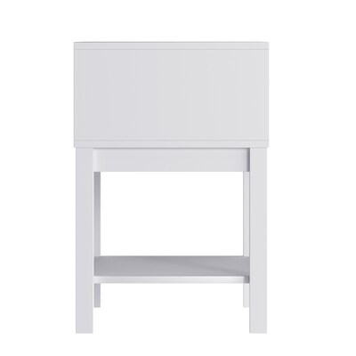 Flash Furniture Dallas 18.75"W x 15.75"D Wooden Nightstand, White (MG090031NSWH)