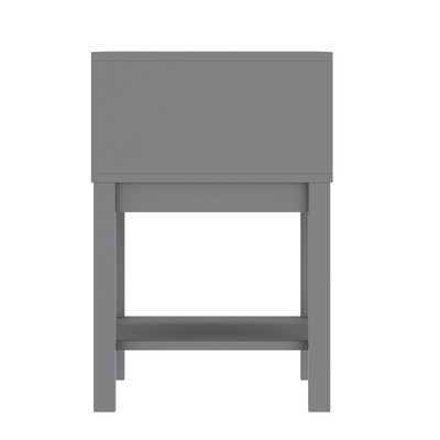 Flash Furniture Dallas 18.75"W x 15.75"D Wooden Nightstand, Gray (MG090031NSGY)