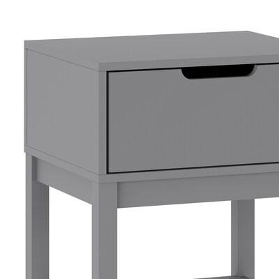 Flash Furniture Dallas 18.75"W x 15.75"D Wooden Nightstand, Gray (MG090031NSGY)