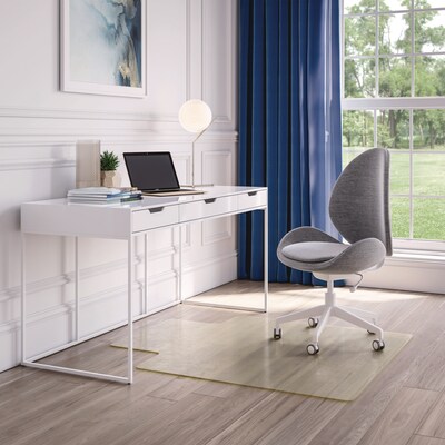 Deflect-O Oceanmat Hard Floor Chair Mat with Lip, 45 x 53, Clear Plastic (CM2G232OCB)