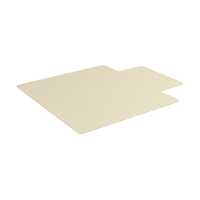 Deflect-O Oceanmat Hard Floor Chair Mat with Lip, 45 x 53, Clear Plastic (CM2G232OCB)