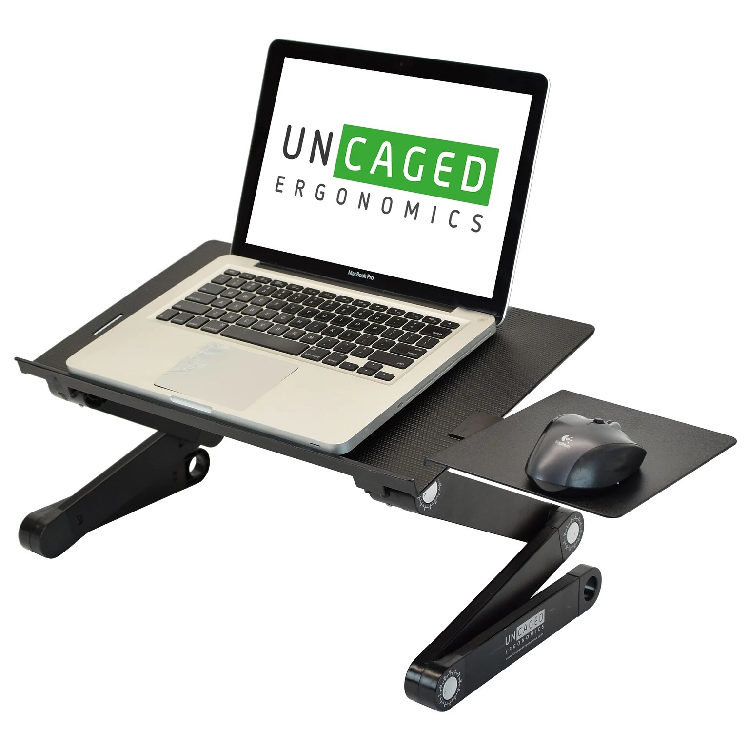 WorkEZ Best 16.5 x 11 Aluminum Laptop Stand, Black (WEBLS-b)