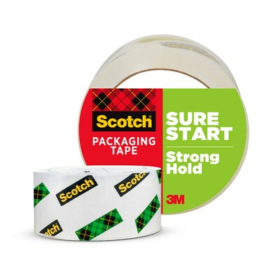 Scotch Sure Start Packing Tape, 1.88 x 54.6 yds., Clear (3450)