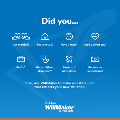 Quicken WillMaker & Trust 2025 for 1 User, Windows/Mac, Download (IND945800V087)