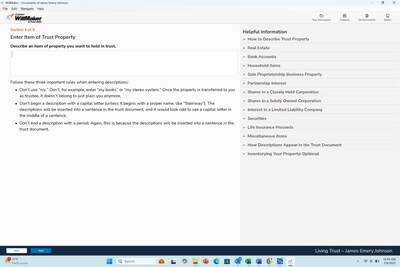 Quicken WillMaker & Trust 2025 for 1 User, Windows/Mac, Download (IND945800V087)