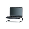 Mind Reader Elevate Collection Metal Monitor Stand, Up to 24 Monitor, Black, 2/Pack (2METMONST-BLK)