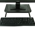 Mind Reader Elevate Collection Metal Monitor Stand, Up to 24 Monitor, Black, 2/Pack (2METMONST-BLK)