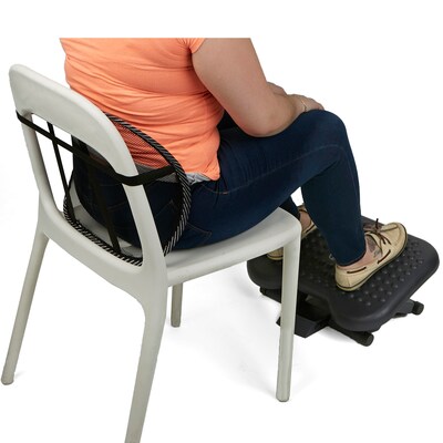 support lumbar ergonomic rest cushion adjustable reader mesh slip foot mind non height combo blk staples quill 1x qpoint earn