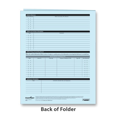 ComplyRight™ Expanded Confidential Employee Medical Records Folder, Pack of 25 (A3325)