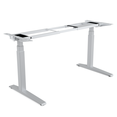 Fellowes Levado Height Adjustable Desk Base, 60x27, Silver – Desk Top sold separately (9650701)