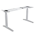Fellowes Levado Height Adjustable Desk Base, 60x27, Silver – Desk Top sold separately (9650701)