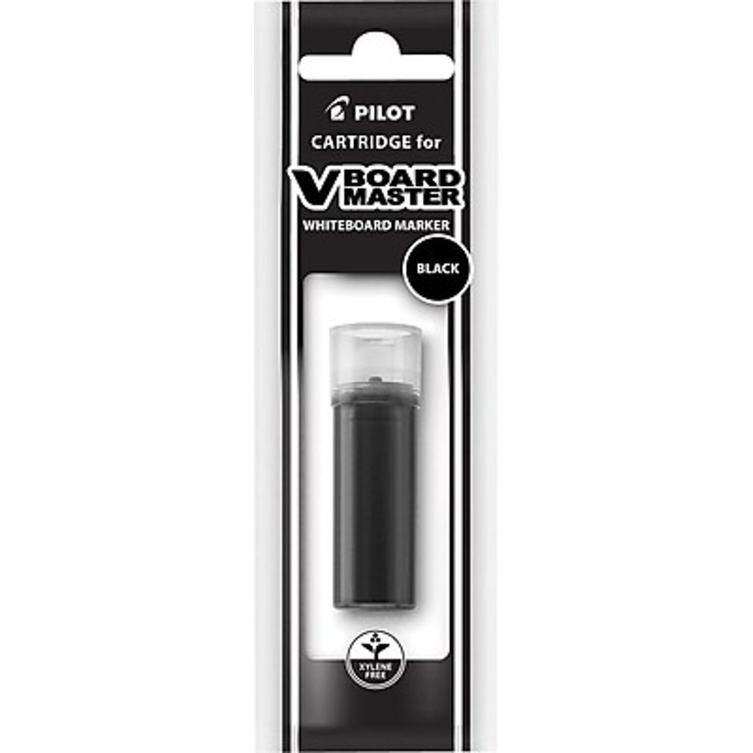 Pilot V Board Master Dry Erase Marker Refills, Black Ink, Cartridge, 12/Pk (45922)