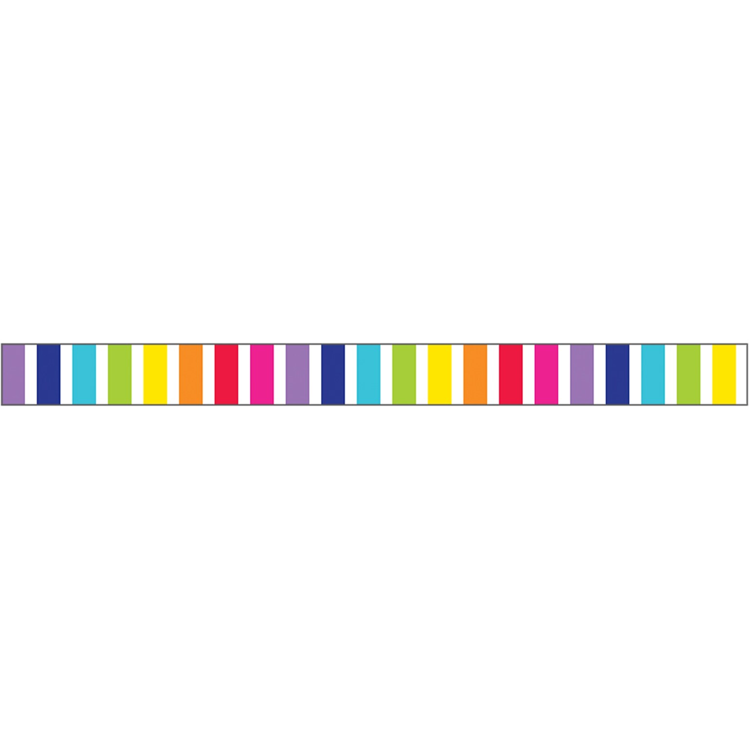 Stars Vertical Rainbow Stripes Straight Borders (108343)