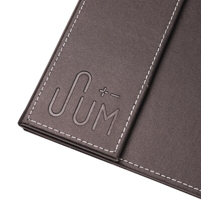 SUM Anti-Slip Wood Desk Pad with Side Rail, 34.5" x 24", Brown (OSCDPD001)