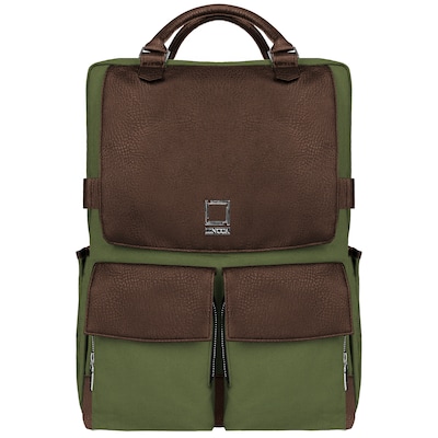 SumacLife Back to School Laptop Backpack Travel Bag, Forest Green (PT_NBKLEA811_BA)
