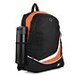 SumacLife Light Weight School Laptop Backpack, Black Orange (PT_NBKLEA479_NS)