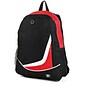 SumacLife Light Weight School Laptop Backpack, Black Red (PT_NBKLEA476_NS)