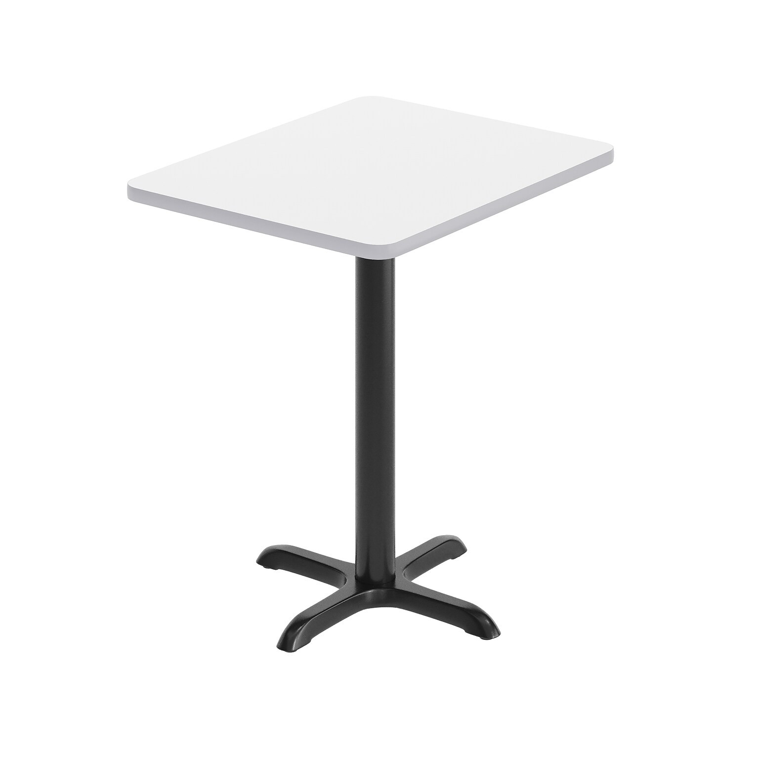 Flash Furniture Graniss Laminate Dining Table with X Base, 30D x 24W, White (XUWH2430T2222)
