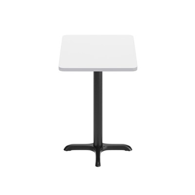 Flash Furniture Graniss Laminate Dining Table with X Base, 30"D x 24"W, White (XUWH2430T2222)
