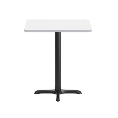 Flash Furniture Graniss Laminate Dining Table with X Base, 30"D x 24"W, White (XUWH2430T2222)