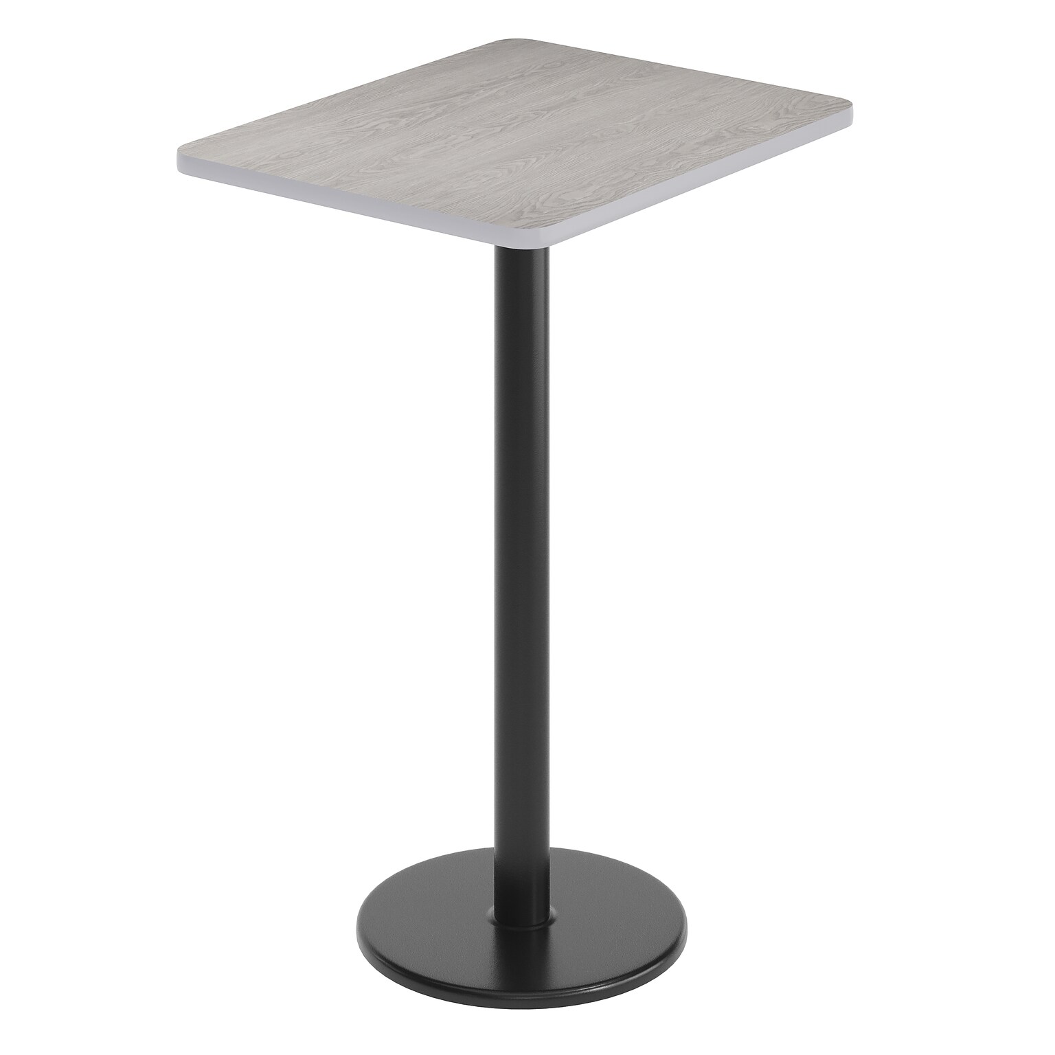 Flash Furniture Stiles Laminate Dining Table with Round Base, 30D x 24W, Gray (XUGY2430TR18B)