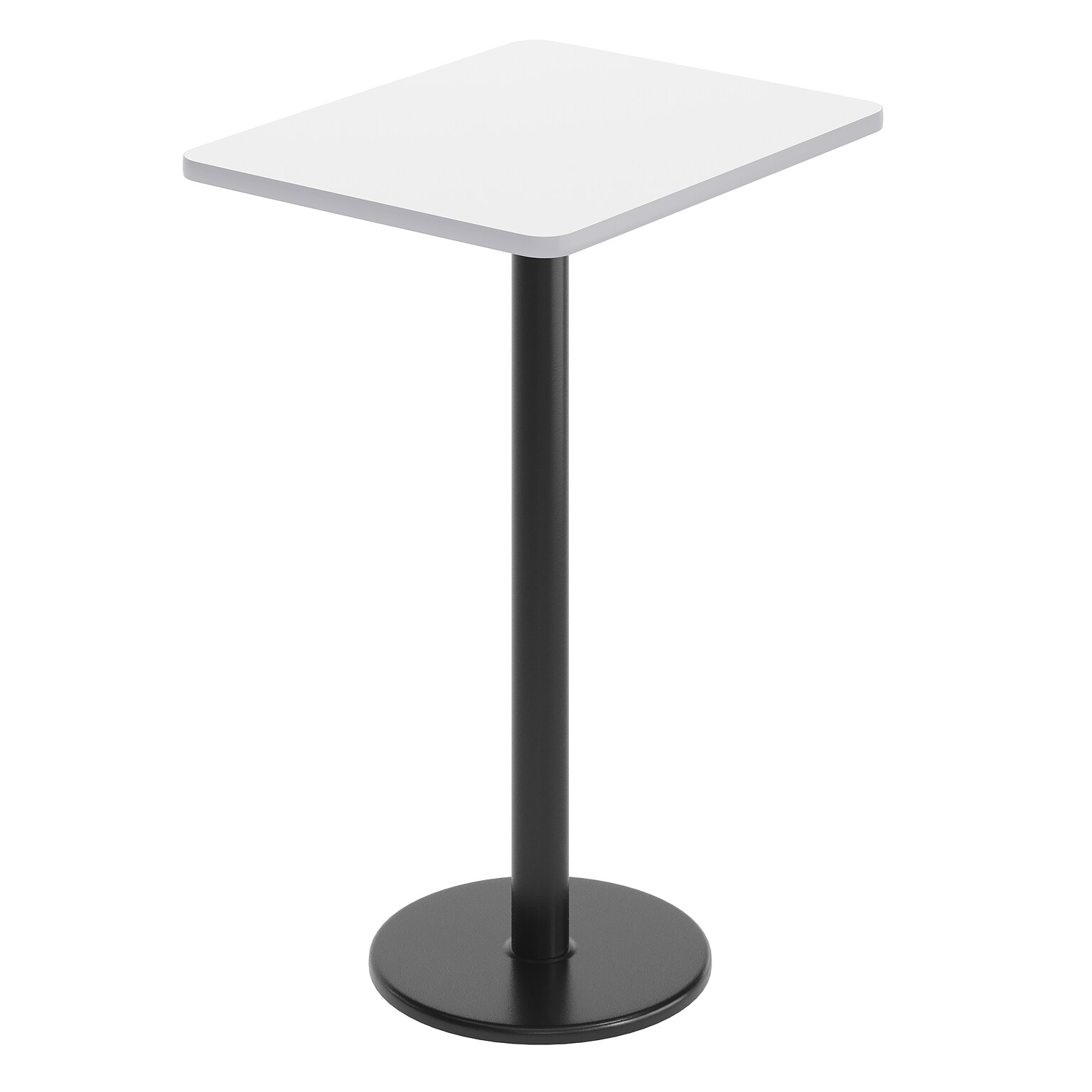 Flash Furniture Stiles Laminate Dining Table with Round Base, 30D x 24W, White (XUWH2430TR18B)